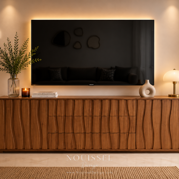 Buffet Designer Bois Noyer